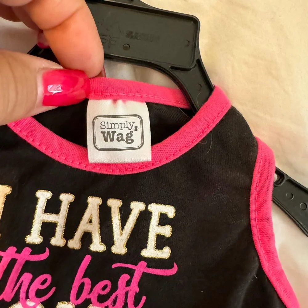 SIMPLY WAG BLACK AND PINK 